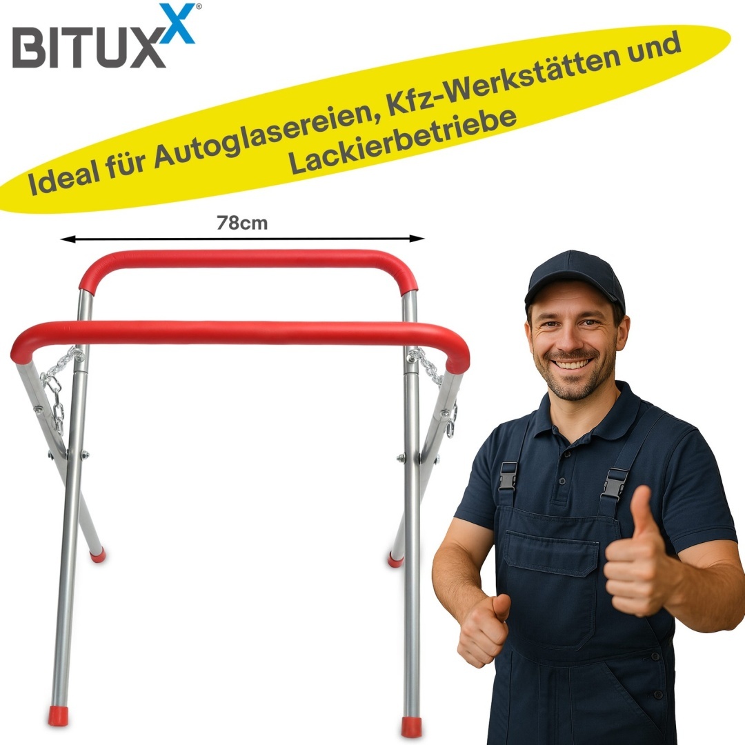 Servisní stojan / podpůrná koza s měkkou podložkou – BITUXX M19582